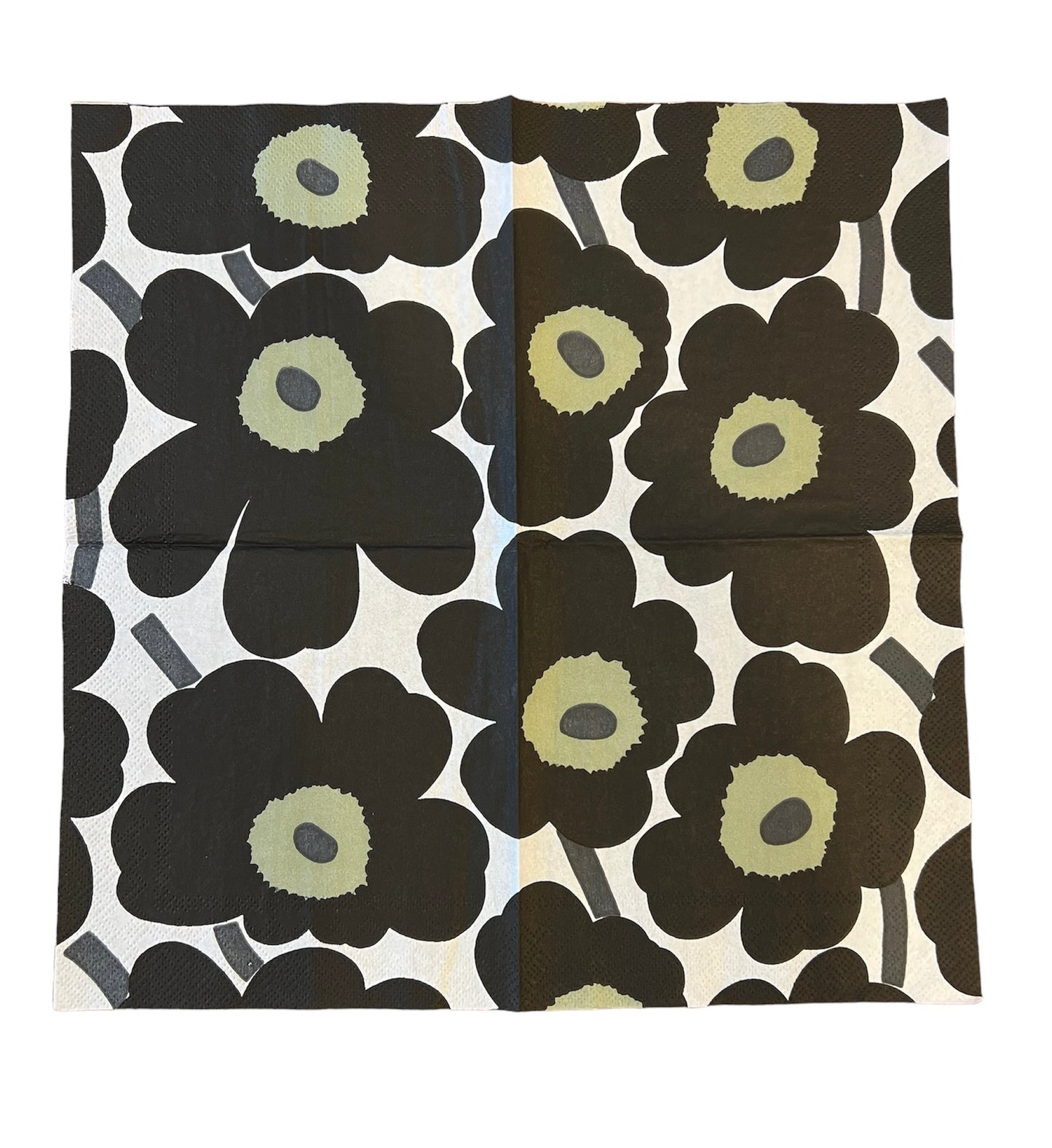 マリメッコ Marimekko ペーパーナプキン ウニッコ ブラック 黒【ihr】
