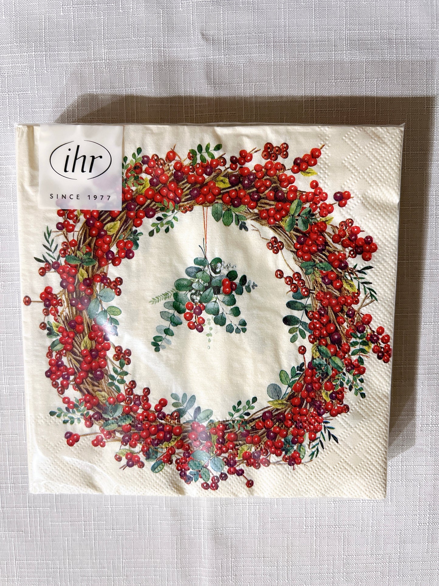 ペーパーナプキン　クリスマスリース【ihr】