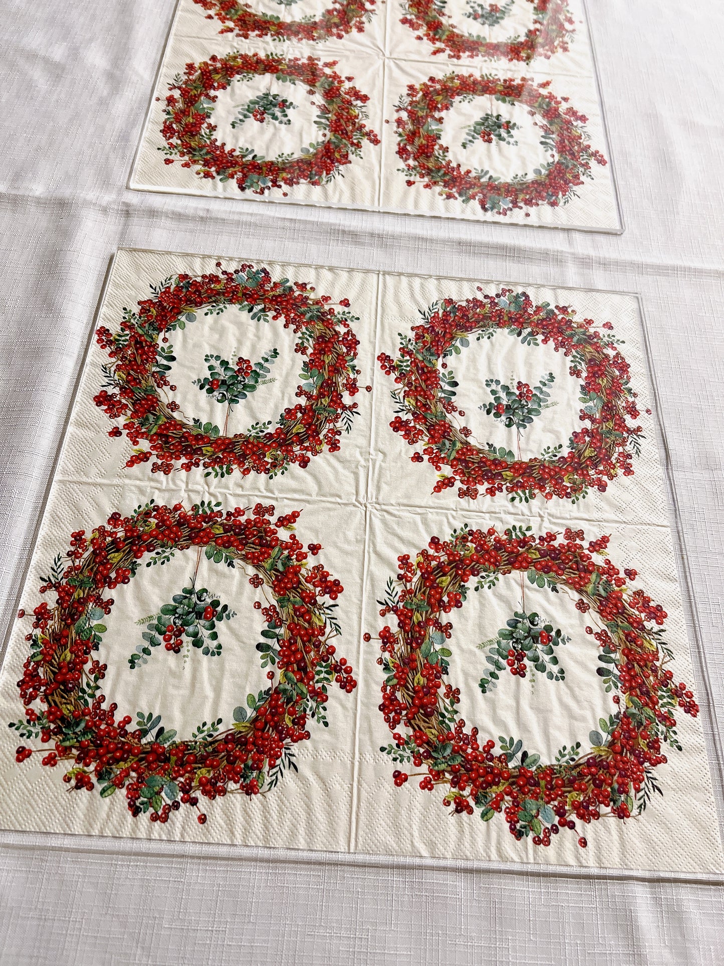 ペーパーナプキン　クリスマスリース【ihr】